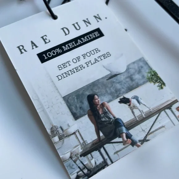 Rae Dunn melamine dinner plates - Picture 5 of 5